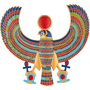 image:imageDesign Toscano Egypitan Decor Eye of Horus Wall Sculpture Plaque 12 Inch Polyresin Full Color QL124212Horus Plaque