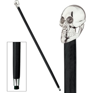 image:imageDesign Toscano Hardwood Walking StickShakespearian Skull