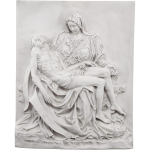 image:imageDesign Toscano EU4992 Pieta Sculptural Wall Frieze Antique Stone 26H x 21W