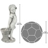 image:imageDesign Toscano Frances the Flower Girl Outdoor Garden Statue with Planter 21 Inch Tall Cast Stone Resin Antique Stone Finish