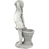 image:imageDesign Toscano Frances the Flower Girl Outdoor Garden Statue with Planter 21 Inch Tall Cast Stone Resin Antique Stone Finish