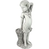 image:imageDesign Toscano Frances the Flower Girl Outdoor Garden Statue with Planter 21 Inch Tall Cast Stone Resin Antique Stone Finish