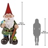 image:imageDesign Toscano Gottfried The Gigantic Gnome Outdoor Garden Statue 45 Inch Polyresin Full ColorColossal