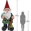 image:imageDesign Toscano Gottfried The Gigantic Gnome Outdoor Garden Statue 45 Inch Polyresin Full ColorColossal