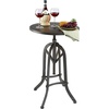 image:imageDesign Toscano Industrial Revolution Adjustable Height Side Table Black 25 Inch