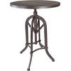 image:imageDesign Toscano Industrial Revolution Adjustable Height Side Table Black 25 Inch