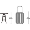 image:imageDesign Toscano Industrial Revolution Adjustable Height Side Table Black 25 Inch