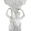 image:imageDesign Toscano Les Filles Joyeuses Dancing Maidens Pedestal Column Plant Stand with Urn 36 Inch Tall Cast Stone Resin Antique Stone Finish