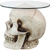 image:imageDesign Toscano Lost Souls Gothic Skull GlassTopped Table Bone