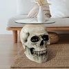 image:imageDesign Toscano Lost Souls Gothic Skull GlassTopped Table Bone