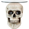 image:imageDesign Toscano Lost Souls Gothic Skull GlassTopped Table Bone