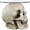 image:imageDesign Toscano Lost Souls Gothic Skull GlassTopped Table Bone