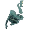 image:imageDesign Toscano Meara the Mermaid Swimmer IndoorOutdoor Garden Statue for Patio Pool or Lawn 16 Inches Wide 7 Inches Deep 7 Inches High Handcast Polyresin Green Verdigris Finish