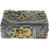 image:imageDesign Toscano Steampunk Cog and Turbine Gearbox Single Pewter Twin
