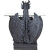 image:imageDesign Toscano The Subservient Dragon GlassTopped Sculptural Table 33 Inch Gray Stone Finish