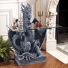 image:imageDesign Toscano The Subservient Dragon GlassTopped Sculptural Table 33 Inch Gray Stone Finish