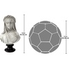 image:imageDesign Toscano Veiled Maiden Indoor Bust Statue 9 Inch Wide 14 Inch Tall