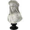 image:imageDesign Toscano Veiled Maiden Indoor Bust Statue 9 Inch Wide 14 Inch Tall