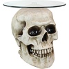 image:imageDesign Toscano Lost Souls Gothic Skull GlassTopped Table Bone