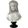 image:imageDesign Toscano Veiled Maiden Indoor Bust Statue 9 Inch Wide 14 Inch Tall
