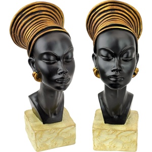 image:imageDesign Toscano Nubian Kandake Sculptural Bust SingleSet of 2