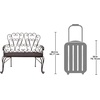 image:imageDesign Toscano ZJ12718 French Quarter Garden BenchFaux Bronze