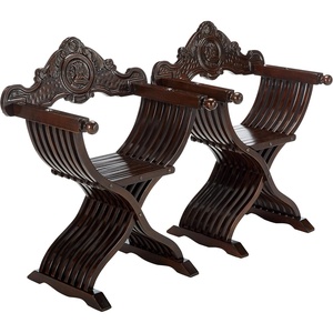image:imageDesign Toscano The Savonarola Chair Set of Two CherrySet of 2