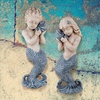 image:imageDesign Toscano Daydreaming Mermaid of Langeline Cove Coastal Decor Garden Statue 35 Inch Polyresin Antique StoneSea Sounds