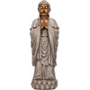 image:imageDesign Toscano Meditative Asian Decor Grand Temple IndoorOutdoor Garden Statue Large 40 inches tall Cast Stone Resin Dark Stone FinishBodh Gaya Buddha