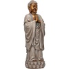 image:imageDesign Toscano Meditative Asian Decor Grand Temple IndoorOutdoor Garden Statue Large 40 inches tall Cast Stone Resin Dark Stone FinishBodh Gaya Buddha