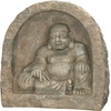 image:imageDesign Toscano Meditative Asian Decor Grand Temple IndoorOutdoor Garden Statue Large 40 inches tall Cast Stone Resin Dark Stone FinishBuddha Sanctuary Asian