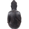 image:imageDesign Toscano Meditative Asian Decor Grand Temple IndoorOutdoor Garden Statue Large 40 inches tall Cast Stone Resin Dark Stone FinishJapanese Buddha