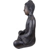 image:imageDesign Toscano Meditative Asian Decor Grand Temple IndoorOutdoor Garden Statue Large 40 inches tall Cast Stone Resin Dark Stone FinishJapanese Buddha
