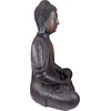 image:imageDesign Toscano Meditative Asian Decor Grand Temple IndoorOutdoor Garden Statue Large 40 inches tall Cast Stone Resin Dark Stone FinishJapanese Buddha