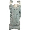 image:imageDesign Toscano Meditative Asian Decor Grand Temple IndoorOutdoor Garden Statue Large 40 inches tall Cast Stone Resin Dark Stone FinishJolly Hotei Laughing Buddha
