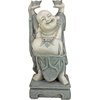 image:imageDesign Toscano Meditative Asian Decor Grand Temple IndoorOutdoor Garden Statue Large 40 inches tall Cast Stone Resin Dark Stone FinishJolly Hotei Laughing Buddha