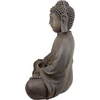 image:imageDesign Toscano Meditative Asian Decor Grand Temple IndoorOutdoor Garden Statue Large 40 inches tall Cast Stone Resin Dark Stone FinishMeditating Buddha