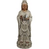 image:imageDesign Toscano Standing GuanYin Patroness Compassion Lotus Asian Decor IndoorOutdoor Garden Statue 25 inch Cast Stone Resin Faux Stone amp Metallic