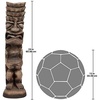 image:imageDesign Toscano Tiki of the Luau Totem Pole Tropical Decor IndoorOutdoor Garden Statue 23 inches tall Cast Stone Resin Woodtone FinishThe Luau