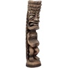 image:imageDesign Toscano Tiki of the Luau Totem Pole Tropical Decor IndoorOutdoor Garden Statue 23 inches tall Cast Stone Resin Woodtone FinishThe Luau