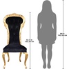 image:imageDesign Toscano Delacroix Ebony Velvet Gilded Side Chair Each
