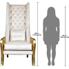 image:imageDesign Toscano Eros Golden Winged Contemporary Throne Chair