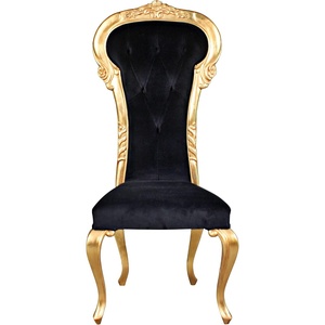 image:imageDesign Toscano Delacroix Ebony Velvet Gilded Side Chair Each
